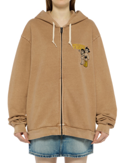 ほんごー WASHED SWEAT HOODIE - BROWN | Onitsuka Tiger Hong Kong | Onitsuka