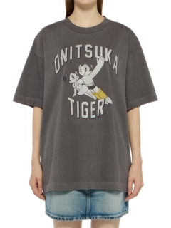 Onitsuka Tiger WSD OVERSIZED GRAPHIC T HEATHER GREY 2183B574