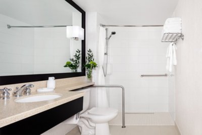 partially accessible bathroom